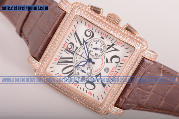 Franck Muller Conquistador Best Replica Watch Rose Gold 10000KCCD